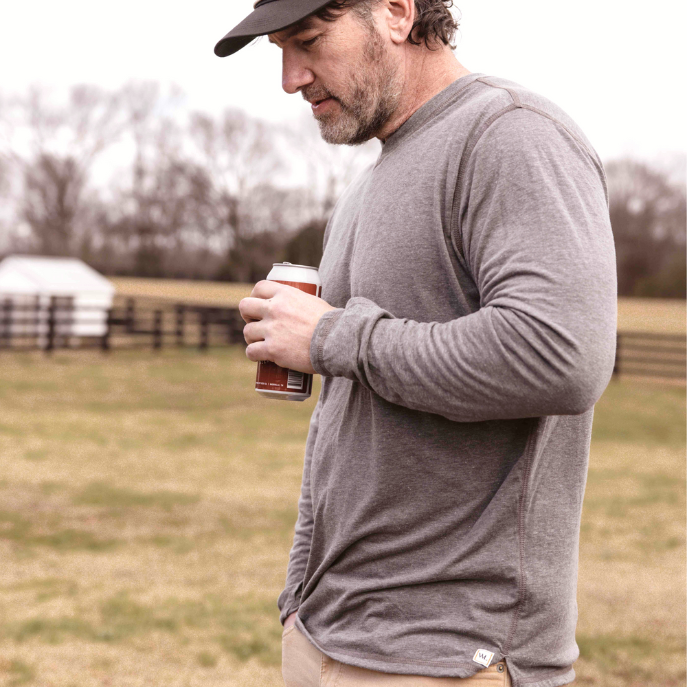 V Neck Pullover - Gray